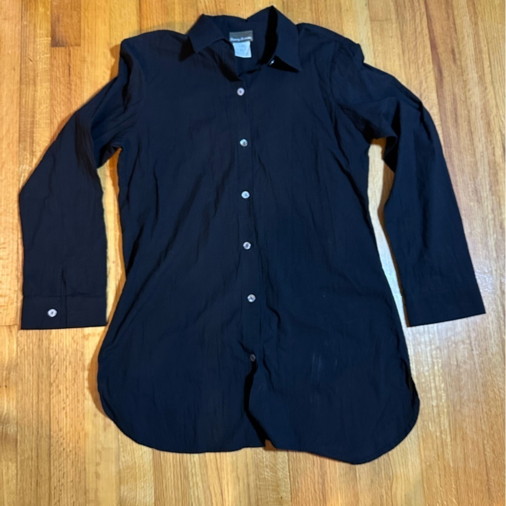 Tommy Bahama Womens Cotton Button Down Shirt Blouse Size M (a4